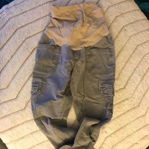 Motherhood Maternity grey cargo pants